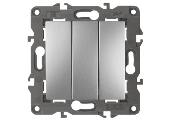 Выключатель трехклавишный ЭРА Elegance 10AX 250V 14-1107-03 Б0034252