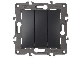 Выключатель трехклавишный ЭРА Elegance 10AX 250V 14-1107-05 Б0034254
