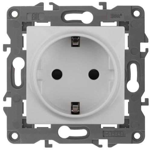 Розетка ЭРА Elegance 2P E Schuko 16A 250V 14-2101-01 Б0034264, купить в Минске по самой низкой цене