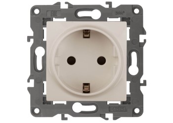 Розетка ЭРА Elegance 2P E Schuko 16A 250V 14-2101-02 Б0034265