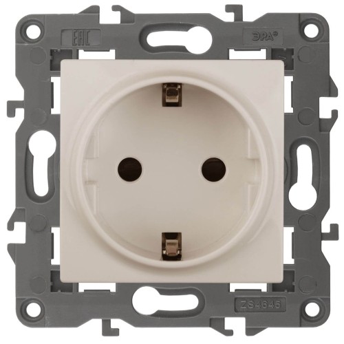 Розетка ЭРА Elegance 2P E Schuko 16A 250V 14-2101-02 Б0034265, купить в Минске по самой низкой цене