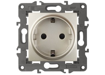 Розетка ЭРА Elegance 2P E Schuko 16A 250V 14-2101-04 Б0034268