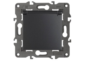 Розетка ЭРА Elegance 2P E Schuko со шторками с крышкой 16A 250V 14-2103-05 Б0034282