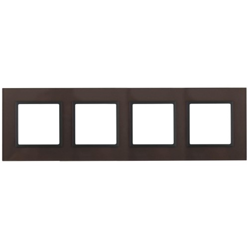 Рамка 4-постовая ЭРА Elegance 14-5104-13 Б0034529, купить в Минске по самой низкой цене