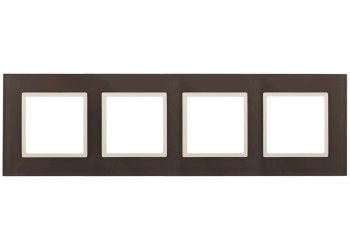 Рамка 4-постовая ЭРА Elegance 14-5104-31 Б0034539