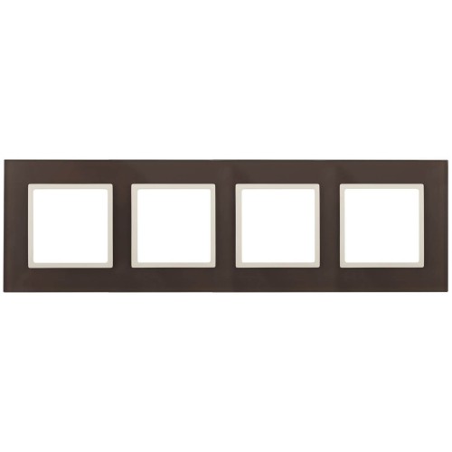 Рамка 4-постовая ЭРА Elegance 14-5104-31 Б0034539, купить в Минске по самой низкой цене