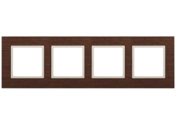 Рамка 4-постовая ЭРА Elegance 14-5304-09 Б0034586