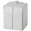 Переключатель двухклавишный ЭРА Эксперт 10AX 250V IP65 11-1606-03 Б0035979, купить в Минске по самой низкой цене