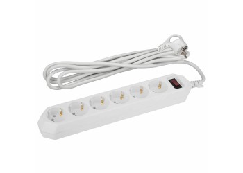 Сетевой фильтр ЭРА USF-6es-1,5m-W-Box Б0037260