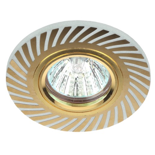 Точечный светильник ЭРА с подсветкой DK LD39 WH/GD Б0037377, купить в Минске по самой низкой цене