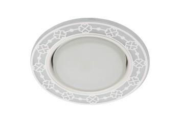 Точечный светильник ЭРА с подсветкой DK LD28 WH/WH Б0037391