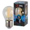 Лампа светодиодная филаментная ЭРА E27 5W 4000K прозрачная F-LED P45-5W-840-E27 Б0039191, купить в Минске по самой низкой цене