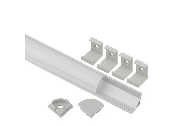 Комплект с угловом анодированным профилем ЭРА CAB280 1616R Б0039465