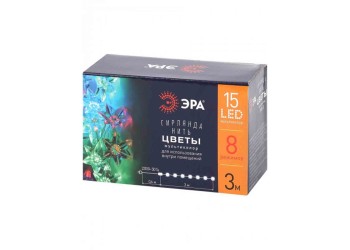 Светодиодная гирлянда ЭРА нить 220V разноцветный ENIN-3Z Б0041896