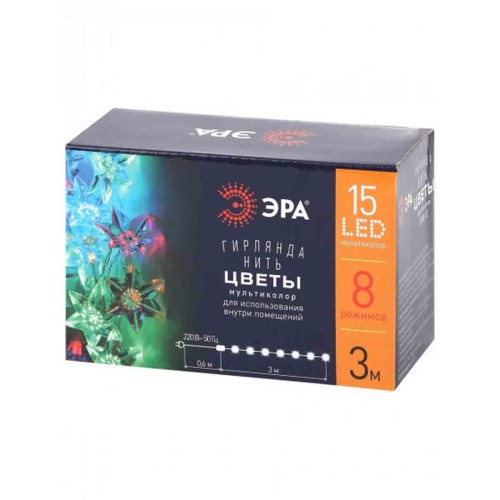 Светодиодная гирлянда ЭРА нить 220V разноцветный ENIN-3Z Б0041896, купить в Минске по самой низкой цене