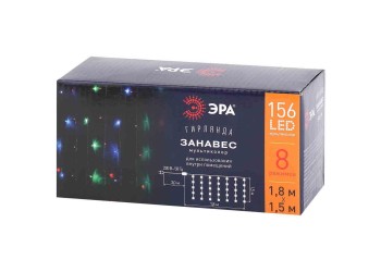 Светодиодная гирлянда ЭРА занавес 220V разноцветный ENIZ-01M Б0041900