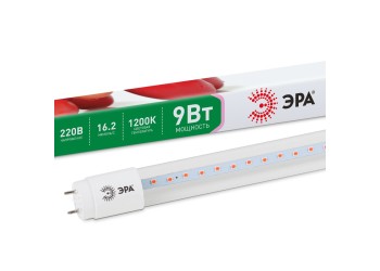Лампа светодиодная для растений ЭРА G13 9W 1200K прозрачная Fito-9W-RB-Т8-G13-NL Б0042986
