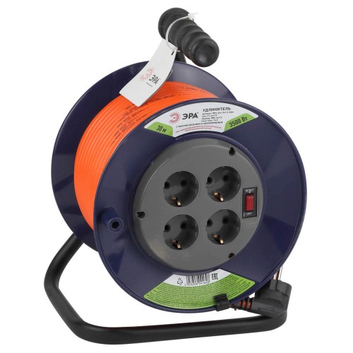 Удлинитель силовой ЭРА RPx-4es-3x1.5-30m Б0043056, купить в Минске по самой низкой цене