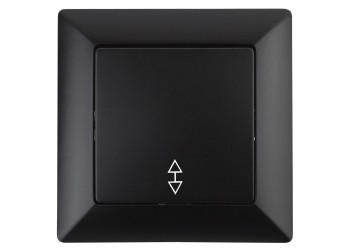 Переключатель одноклавишный ЭРА Intro Solo 10A 250V антрацит 4-103-05 Б0043281