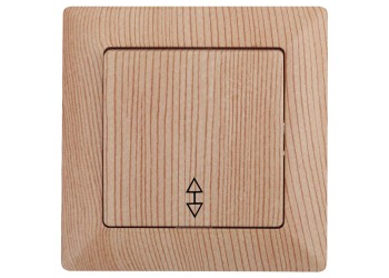 Переключатель одноклавишный ЭРА Intro Solo 10A 250V дерево 4-103-11 Б0043283