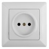 Розетка ЭРА Intro Solo 2P 16A 250V белый 4-201-01 Б0043305, купить в Минске по самой низкой цене