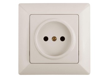 Розетка ЭРА Intro Solo 2P 16A 250V слоновая кость 4-201-02 Б0043306