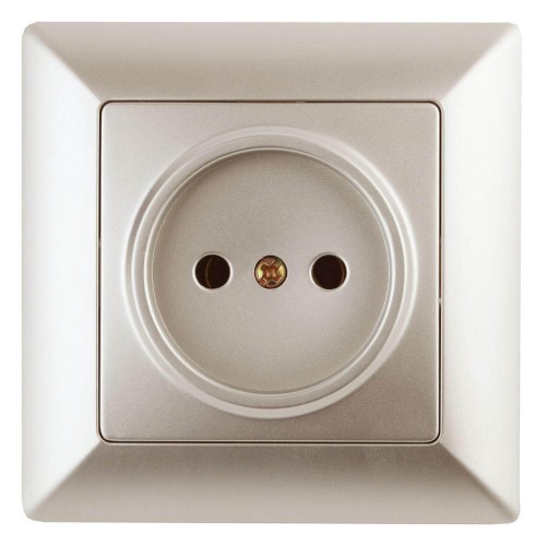 Розетка ЭРА Intro Solo 2P 16A 250V шампань 4-201-04 Б0043308, купить в Минске по самой низкой цене
