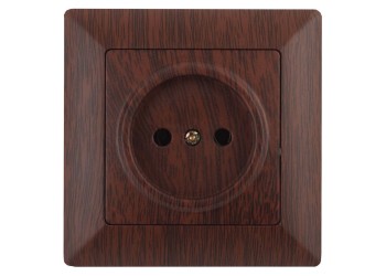 Розетка ЭРА Intro Solo 2P 16A 250V венге 4-201-10 Б0043310
