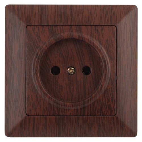 Розетка ЭРА Intro Solo 2P 16A 250V венге 4-201-10 Б0043310, купить в Минске по самой низкой цене