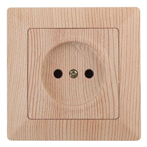 Розетка ЭРА Intro Solo 2P 16A 250V дерево 4-201-11 Б0043311, купить в Минске по самой низкой цене