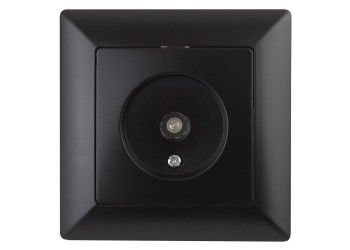 ТВ-розетка ЭРА Intro Solo антрацит 4-301-05 Б0043372