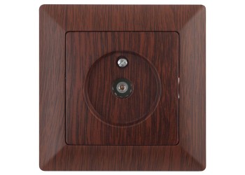 ТВ-розетка ЭРА Intro Solo венге 4-301-10 Б0043373