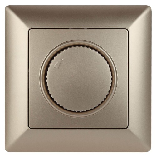 Диммер поворотный ЭРА Intro Solo 600W шампань 4-401-04 Б0043399, купить в Минске по самой низкой цене