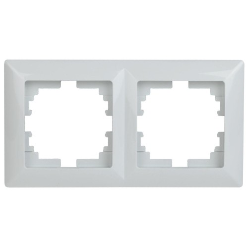 Рамка 2-постовая ЭРА Intro Solo белый 4-502-01 Б0043410, купить в Минске по самой низкой цене