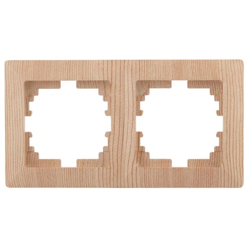 Рамка 2-постовая ЭРА Intro Solo дерево 4-502-11 Б0043416, купить в Минске по самой низкой цене