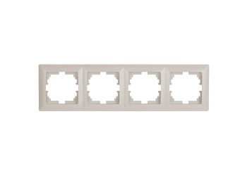 Рамка 4-постовая ЭРА Intro Solo слоновая кость 4-504-02 Б0043425
