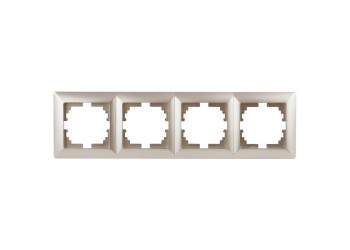 Рамка 4-постовая ЭРА Intro Solo шампань 4-504-04 Б0043427