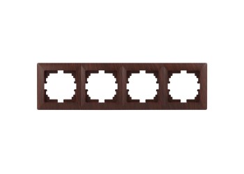 Рамка 4-постовая ЭРА Intro Solo венге 4-504-10 Б0043429