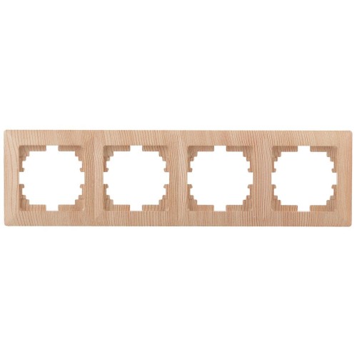 Рамка 4-постовая ЭРА Intro Solo дерево 4-504-11 Б0043430, купить в Минске по самой низкой цене