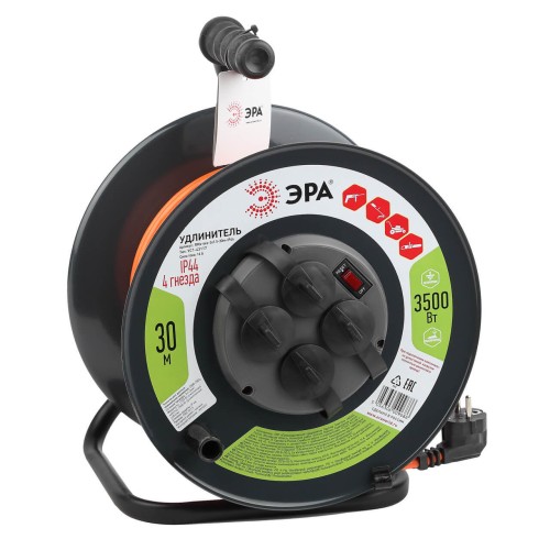 Удлинитель силовой ЭРА RMx-4es-3x1.5-30m-IP44 Б0046850, купить в Минске по самой низкой цене