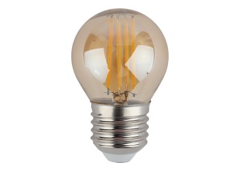 Лампа светодиодная филаментная ЭРА E27 7W 4000K золотая F-LED P45-7W-840-E27 gold Б0047019