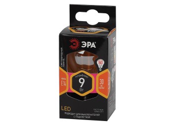 Лампа светодиодная филаментная ЭРА E14 9W 2700K золотая F-LED P45-9w-827-E14 gold Б0047022
