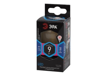 Лампа светодиодная филаментная ЭРА E14 9W 4000K матовая F-LED P45-9w-840-E14 frost Б0047027