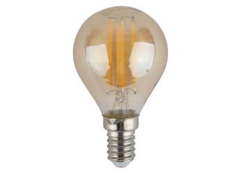 Лампа светодиодная филаментная ЭРА E14 9W 4000K золотая F-LED P45-9w-840-E14 gold Б0047028