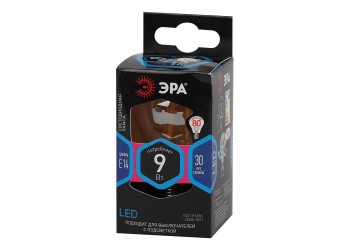 Лампа светодиодная филаментная ЭРА E14 9W 4000K золотая F-LED P45-9w-840-E14 gold Б0047028