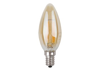 Лампа светодиодная филаментная ЭРА E14 5W 4000K золотая F-LED B35-5W-840-E14 gold Б0047032