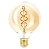 Лампа светодиодная филаментная ЭРА E27 7W 2400K прозрачная F-LED G95-7W-824-E27 spiral gold Б0047663, купить в Минске по самой низкой цене