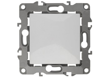 Кнопка ЭРА 12 10AX 250V белый 12-1111-01 Б0047830