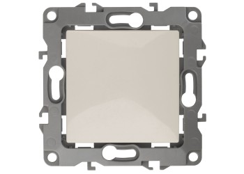 Кнопка ЭРА 12 10AX 250V слоновая кость 12-1111-02 Б0047831