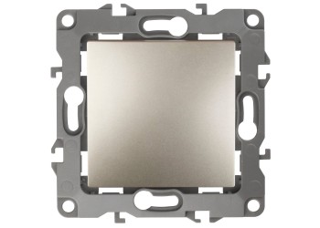 Кнопка ЭРА 12 10AX 250V шампань 12-1111-04 Б0047833